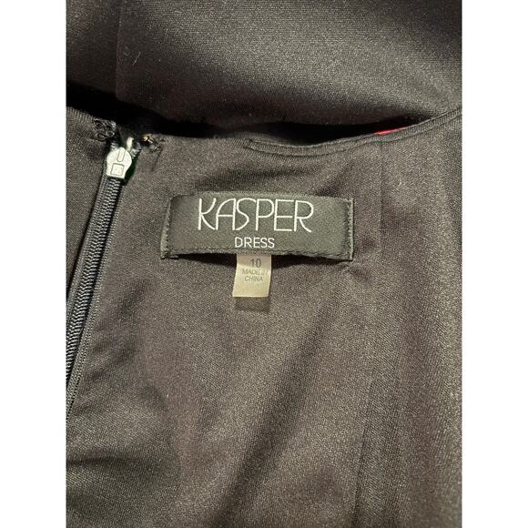 Kasper Color-Block Sheath Dress Size 10 (Medium) - Picture 5 of 6
